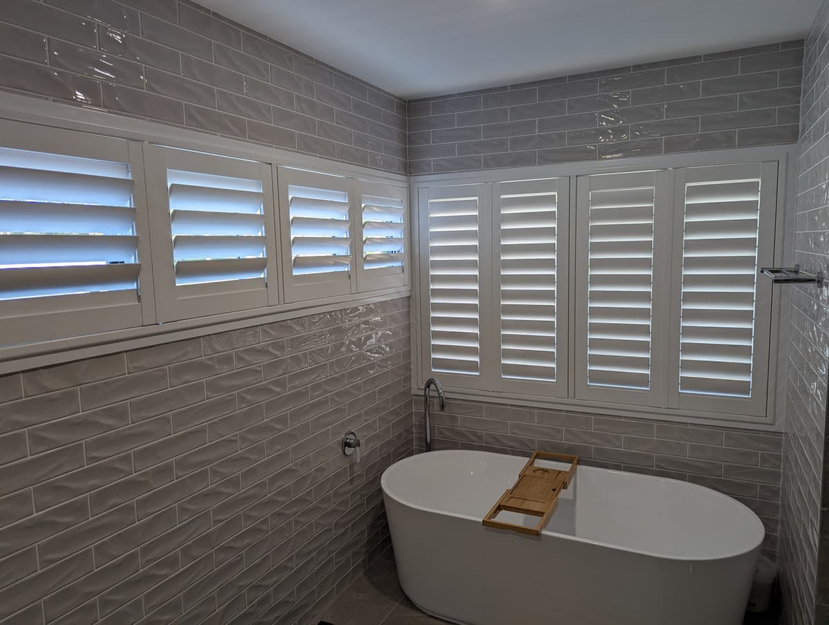 Invisible hinge shutters in a Brisbane home